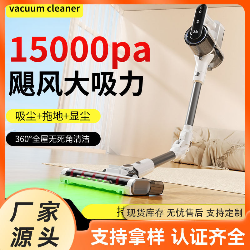 Foldable cordless long-handle roller brush vacuum cleaner - all-in-one sweeping, suction, and mopping system for home use - powerful handheld vacuum for carpets and floors