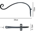For homeiron wall hanging flower stand outdoor balcony hanging basket stand flower pot green radish hanging hook hanging rack