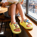 My world eva summer new sandals & slippers - building block character, cute cartoon design, outdoor non-slip slippers for boys & girls