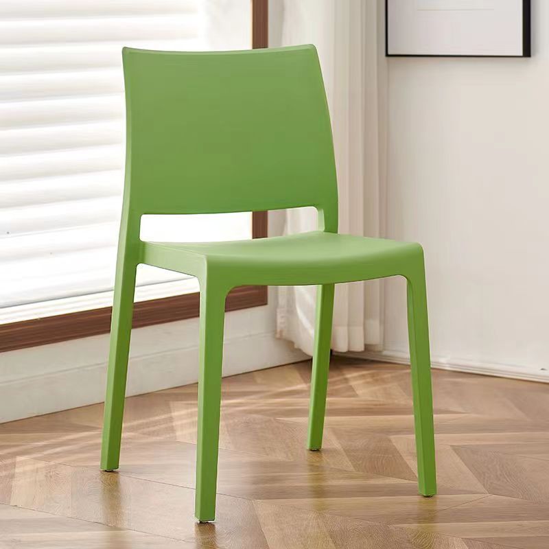 Nordic backrest chair plastic dining chair modern thickened minimalist stackable backrest chair casual restaurant chair wholesale