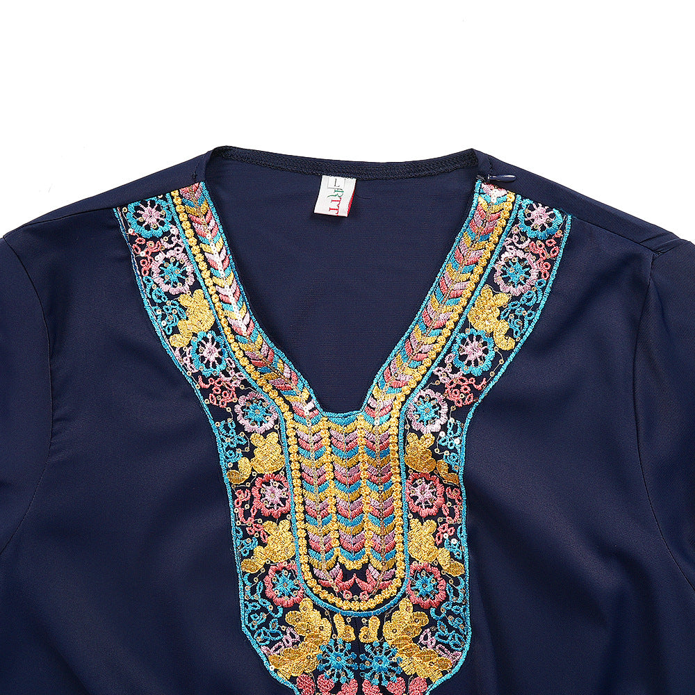 African cross-border e-commerce  fashion women's clothing export robe plus size dress