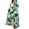 summer new arrivals: european & american cross-border women's fashion - stylish & elegant color block printed single-breasted dress