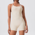 New arrival cross-border cross-back tight one-piece yoga wear sports casual hip lift all-in-one one-piece yoga wear