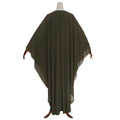 African foreign trade  women's long robe plus size heavy-duty hotfix rhinestone faux two-piece dress with headscarf