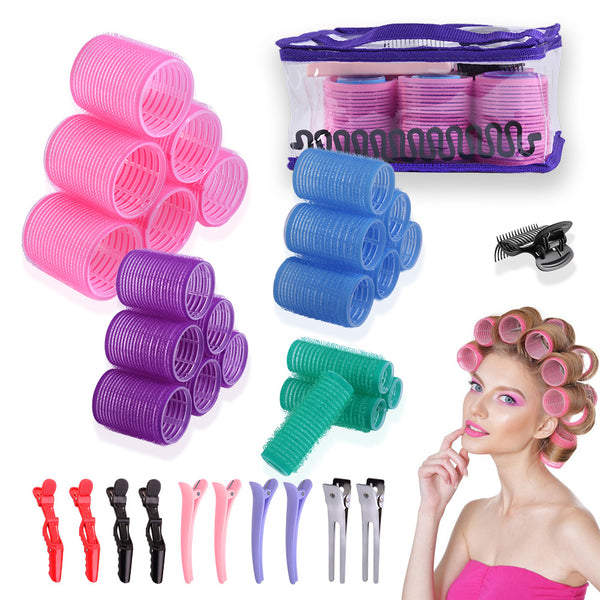 curling iron + clip set bangs roll DIY styling roll bangs tool  hairroller