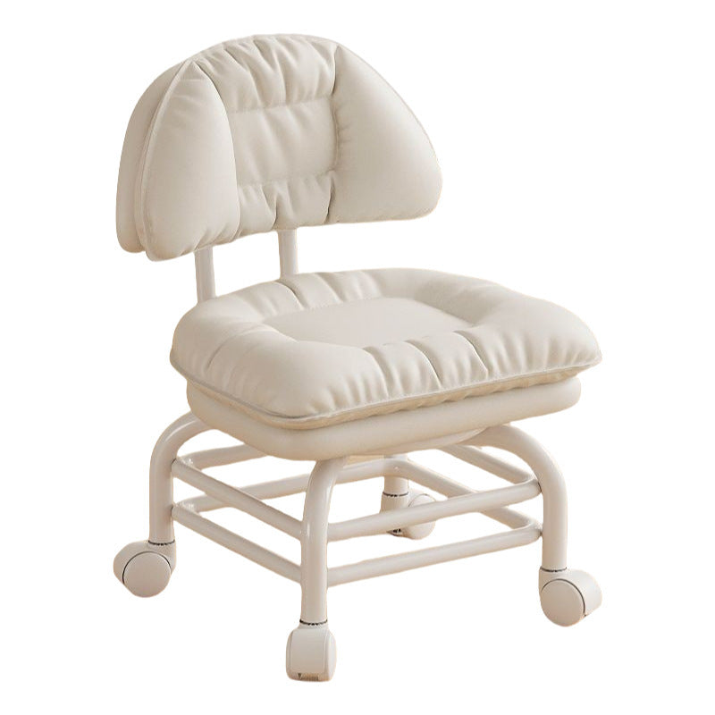 Raised universal wheel, small stool, silent backrest chair, pulley, low stool with baby bench, beautiful seam stool, shoe change household