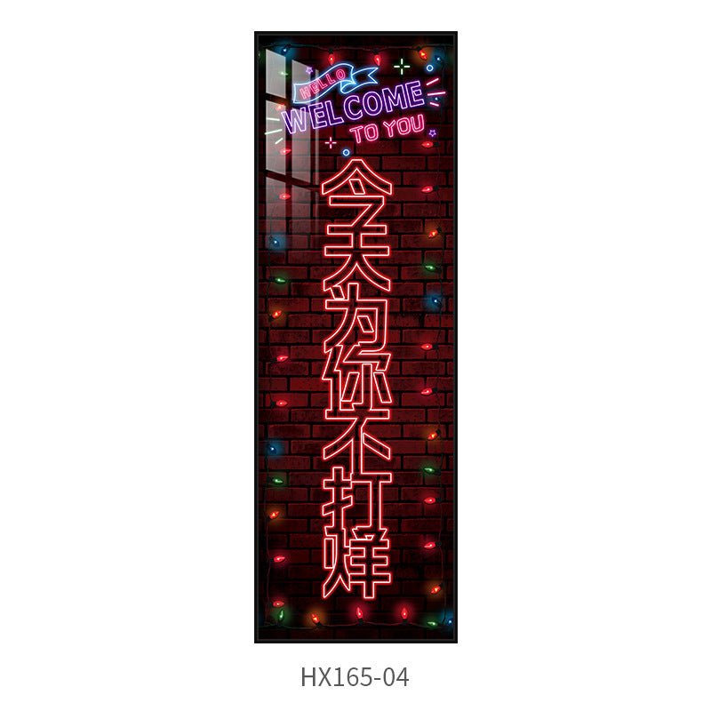 Neon lighting hanging pictures bar wall decoration clear bar led light luminous ktv barbecue hotel drinking box mural