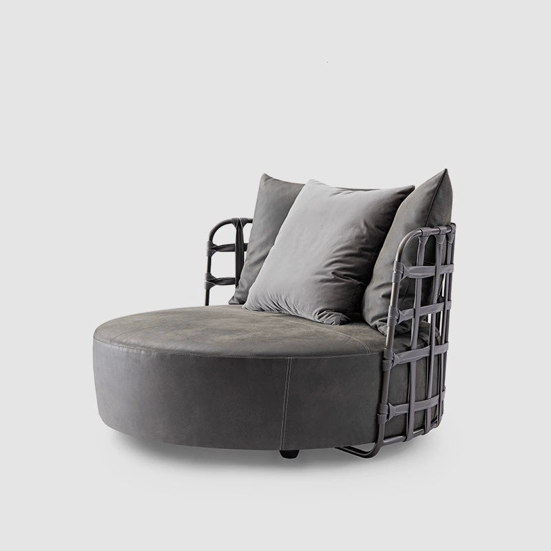Italian minimalist sofa chair, living room bedroom designer wabi-sabi style leisure chair, single person beanbag chair