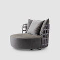 Italian minimalist sofa chair, living room bedroom designer wabi-sabi style leisure chair, single person beanbag chair