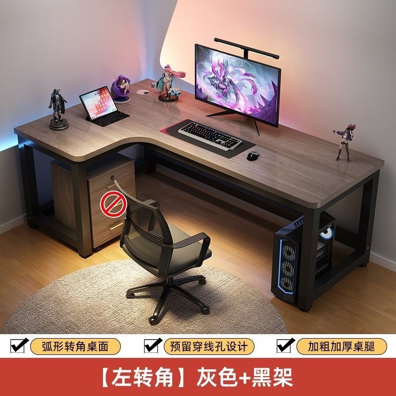Computer desk desktop home electric competitive table and chair bedroom corner office table student study table new chinoiserie large desk