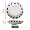 Influencer-style retro creative stoneware dinner plate - ceramic dinner plate, salad plate, steak plate for home use - wholesale
