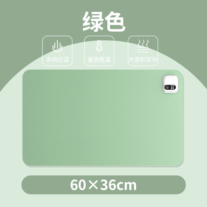 Heated mouse pad - extra large electric heating pad for winter, desk mat for office, desktop pad for students, computer writing, hand warmer