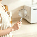 Stainless steel mesh drain for home kitchen tool soy milk filter sieve flour baking milk tea ceramic handle fence