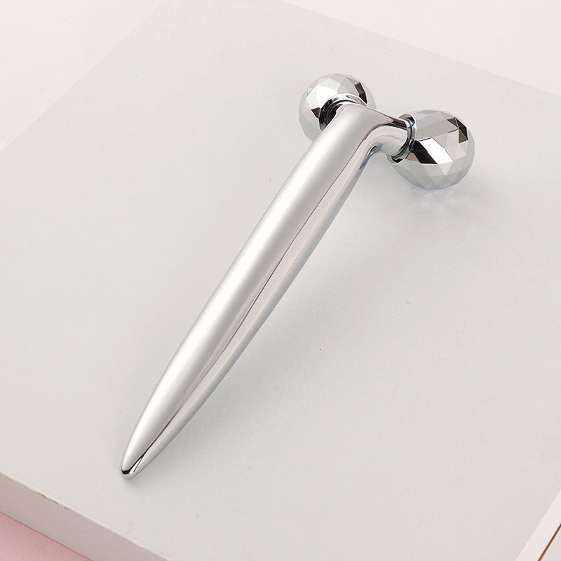 bestseller: 3d roller facial massager - manual, lifting & firming handheld metal massager