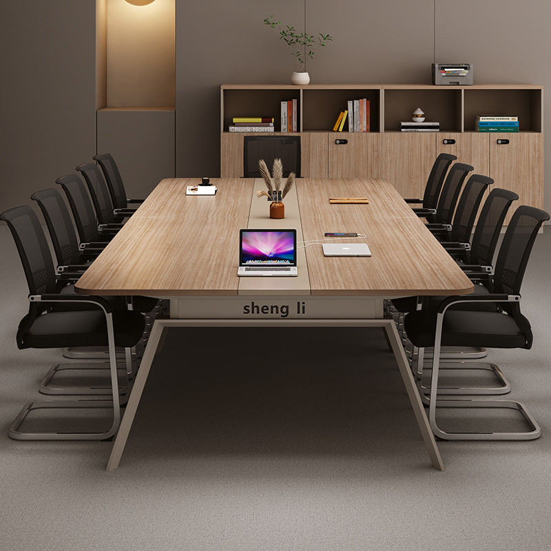 Saint-li conference table - large and small office furniture, negotiation table, training table, office desk and chair combination, multi-person office setup