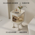 Cute cream style bedside table with lamp for home bedroom bedside side cabinet storage shelf small coffee table casual side table