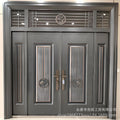 Zinc alloy villa door double door courtyard door entrance double door rural self-built house security door for home entrance door