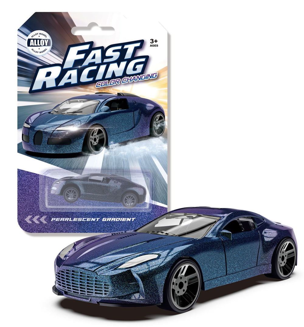 temperature-changing alloy car toy boy racing model kidsren's artificial car model metal sports car wholesale