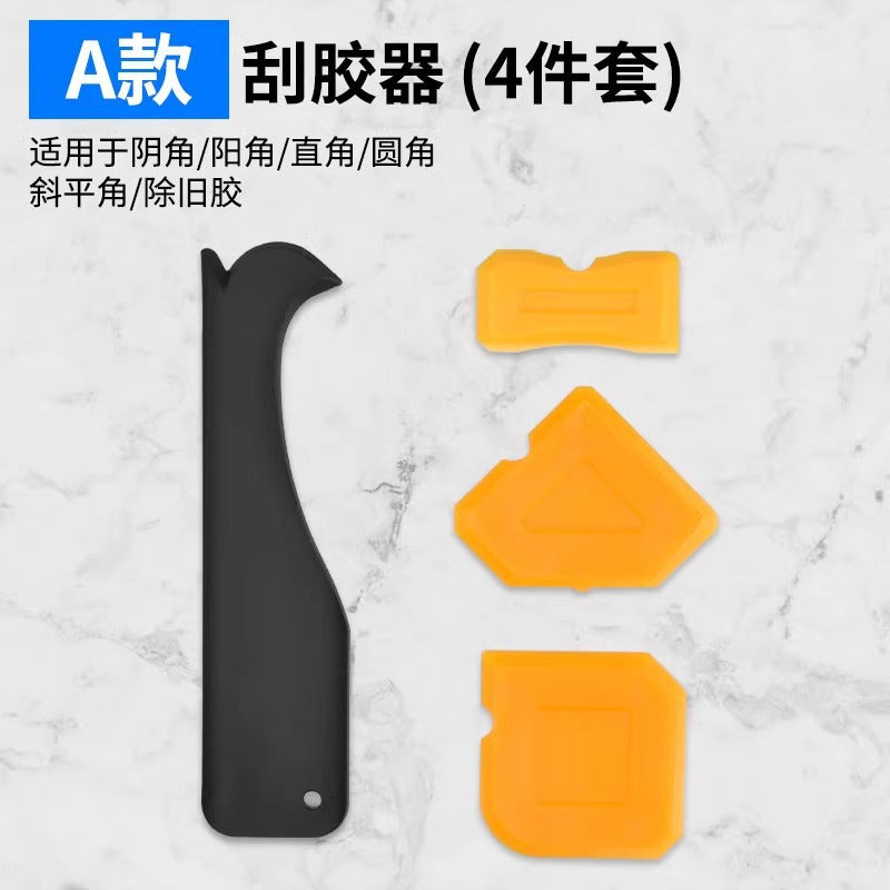 Squeegee tool, special scraper for beautiful seams, glass glue, edge scraper, scraper, seam clearing, trimming, and corner trimming