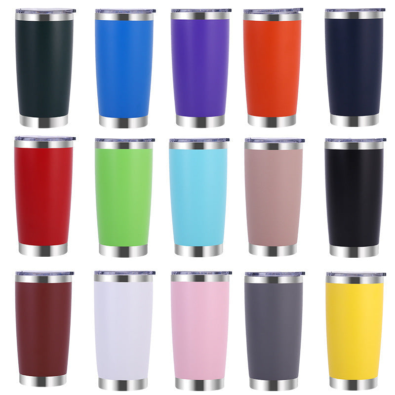304 stainless steel car cup spray vacuum car ice cup portable double drink cold beer cup wholesale