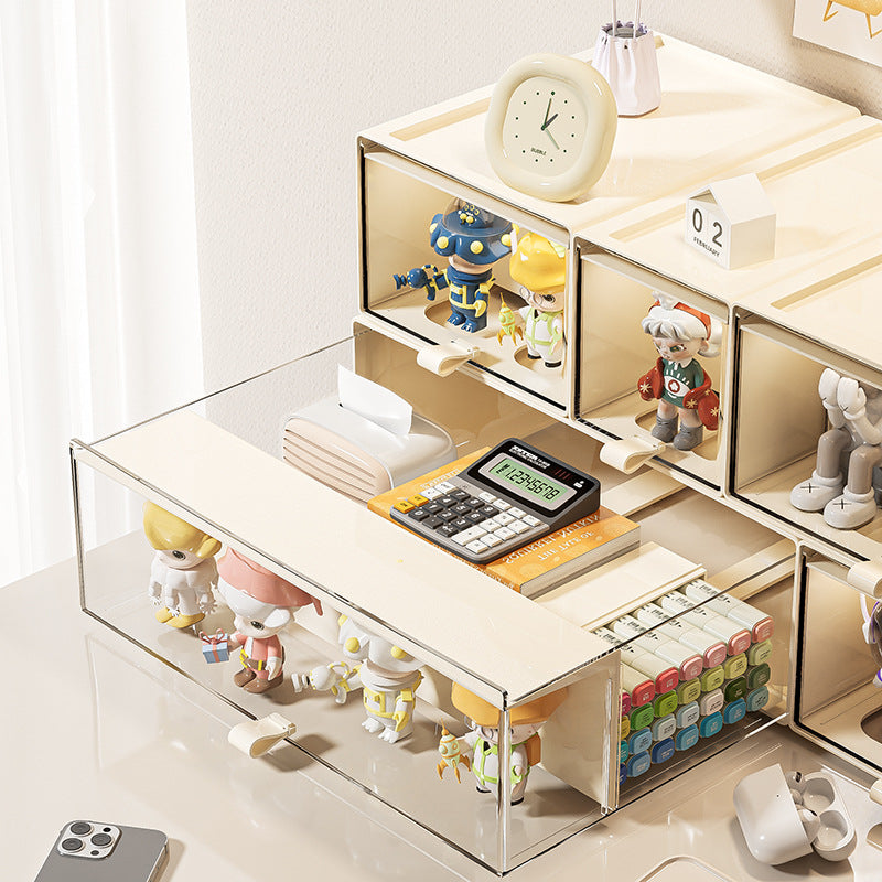 Blind box Figure display box Household drawer type dust-proof storage display box Transparent POP MART storage box
