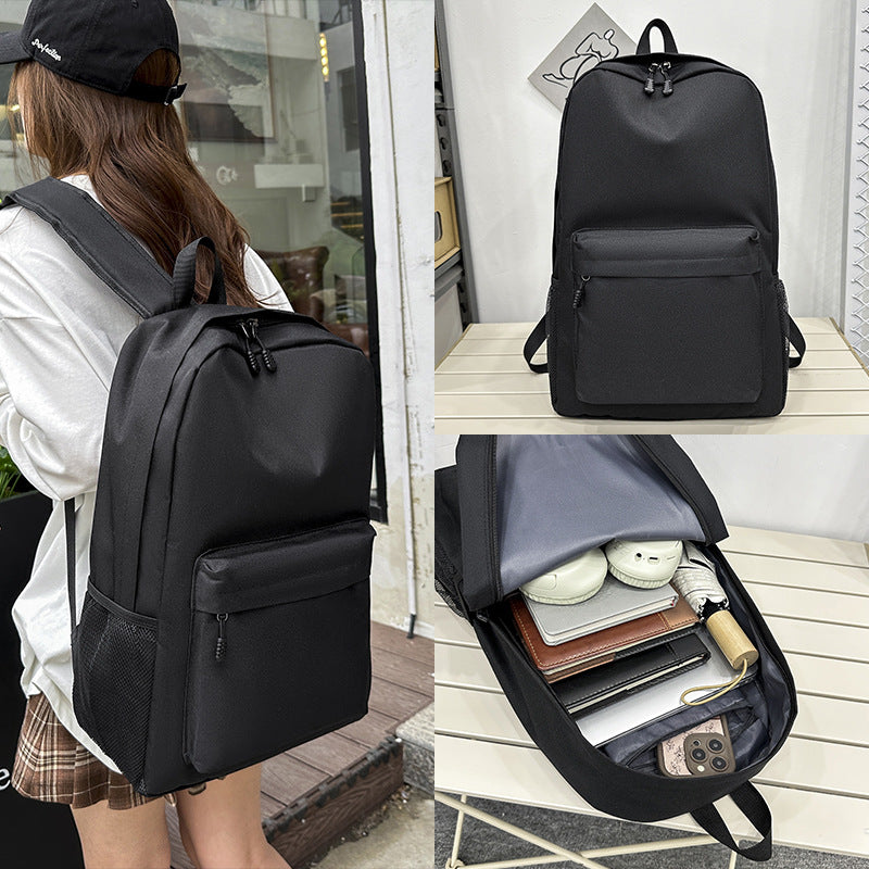 Outdoor travel backpack simple and versatile Korean version fashionable large-capacity office computer bag high school student schoolbag