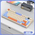 Dazzling silver fox k920 wireless bluetooth dual-mode mechanical feel keyboard and mouse combo with display knob and tri-color design