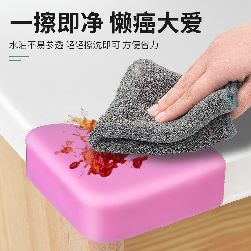 Anti-collision corner table corner silicone glue-free protective cover, anti-collision anti-collision corner protection coffee table furniture sticker soft right angle