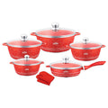 direct supply royal dessini non-stick pot soup pot frying pan aluminum pot 12-piece pot set