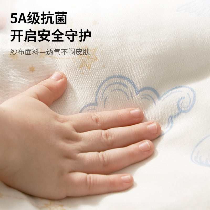 Baby sleeping bag - spring/autumn gauze, summer style, kids' split-leg sleeping bag, baby anti-kick quilt, all-season use