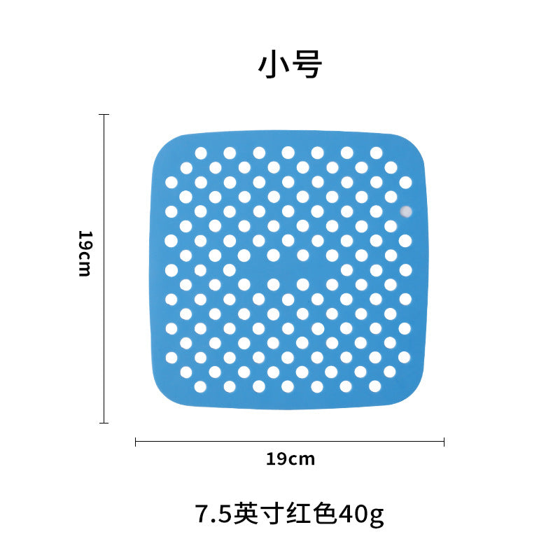 hot-selling food-grade silicone air fryer mat, heat-resistant silicone mat, reusable anti-scald silicone placemat