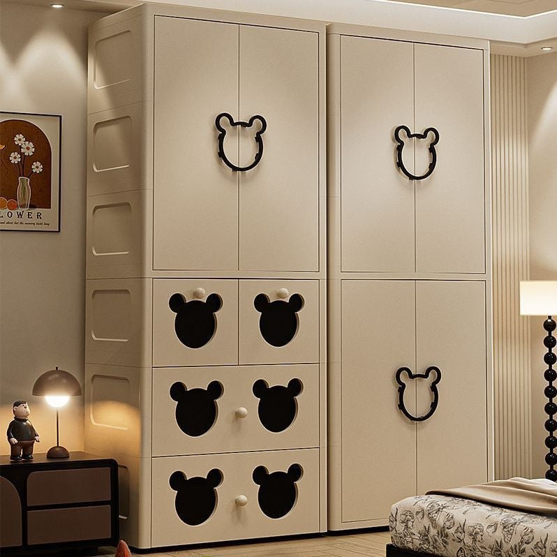 60cm extra-large, heightened & thickened baby wardrobe - simple kids' closet for clothes storage and organization