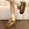 Retro lightweight athletic casual sneakers for women, 2026 new spring hot-selling german army trainers, chunky sole height-increasing lace-up flats