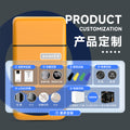 Reciprocating shaver, fully washable electric razor, wholesale mini portable three-blade head