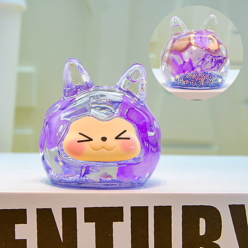 oversized three-dimensional quicksand KIKI shopping mall blind box figure desktop ornament car pendant DIY jewelry accessories