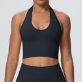 New arrivalsexy back halter yoga bra fashion seamless breathable sports intimatesoutwear running fitness vest