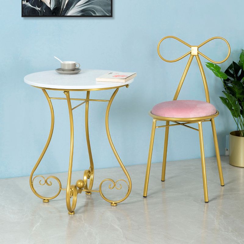 Balcony casual table and chair combination modern casual three-piece set iron small round table and chair popular ins small coffee table