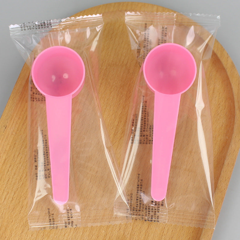Individually wrapped plastic measuring spoons - 20ml for liquid masks, laundry powder, fertilizer, and water (20g)