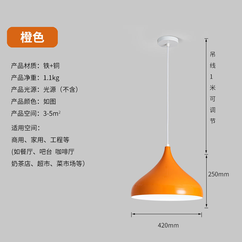 LED fresh light vegetable market fruit stall lampshade supermarket catering chandelier commercial dining chandelier color lighting chandelier