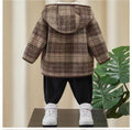 Kids' winter wool coat: stylish boys' mid-length woolen overcoat with fleece lining for toddlers and young children