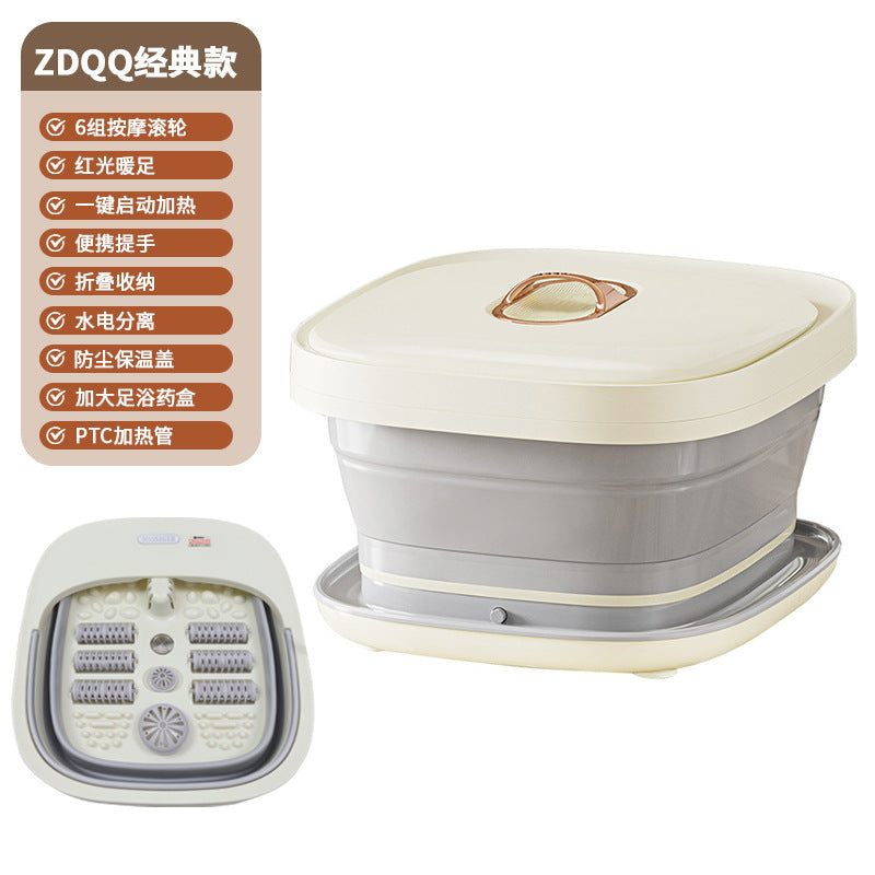foldable foot bath electric for home fully automatic massage foot bucket deep bucket portable heated foot bath wholesale