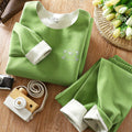 Kids' german velvet set - new autumn/winter collection for boys and girls - thermal underwear set for children and teens - warm innerwear set - children's clothing