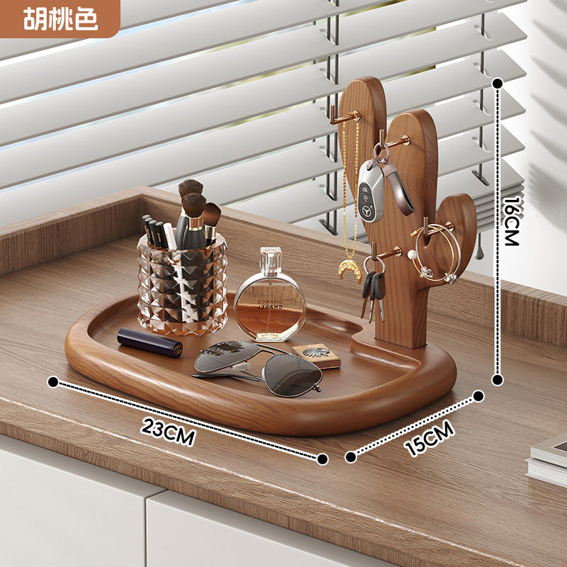Wooden entryway rack, entrance door, entrance key rack, table decoration, decorative display rack, jewelry storage rack