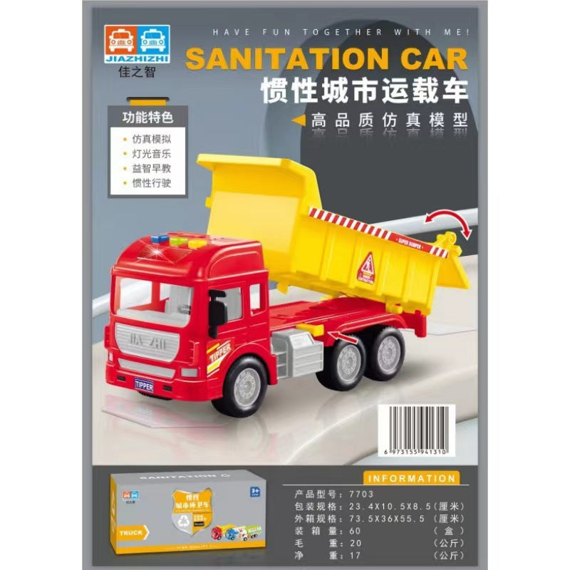 simulation engineering vehicle series multi-functional school bus mixer truck kids early education educational toy car model gift