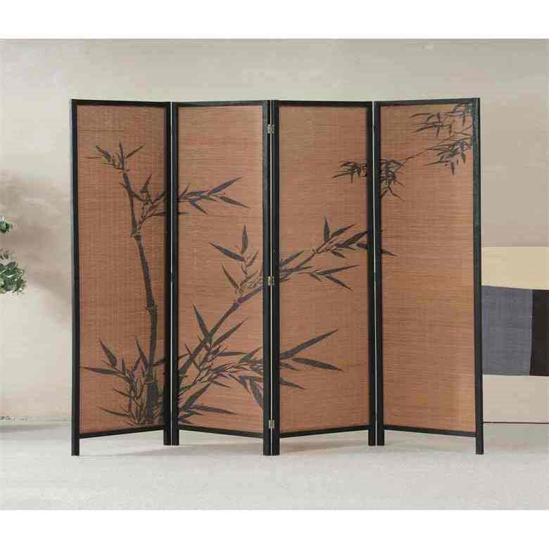 New chinoiserie screen bamboo pattern teahouse bedroom partition living room fence small apartment balcony national style new arrival screen