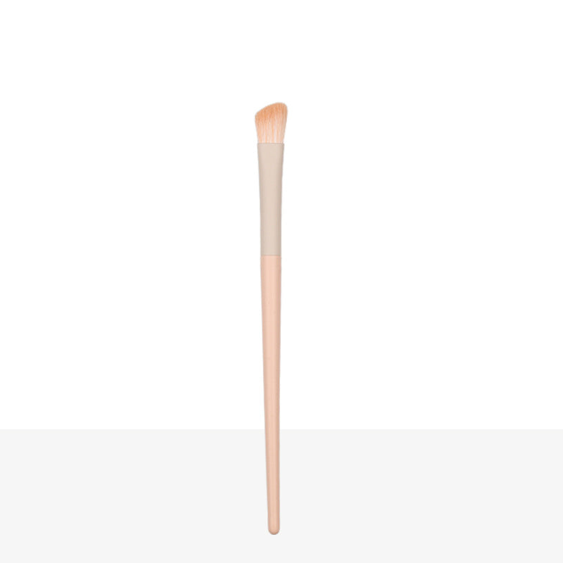 Ready-to-ship wooden handle makeup brush set - includes eyeshadow brush, blush brush, contour brush, powder brush, and a complete set of makeup tools