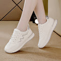 Women's leather sneakers - new autumn 2025 collection: casual, versatile, lightweight flat running shoes for outdoor travel