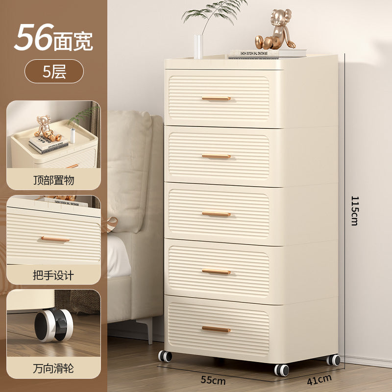 Drawer storage cabinet chest of drawers installation-free for home living room storage cabinet toy snack storage bedroom bedside table
