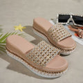 summer new arrival: plus-size chunky sole slides for women (sizes 36-42). wholesale available. dropshipping to  &