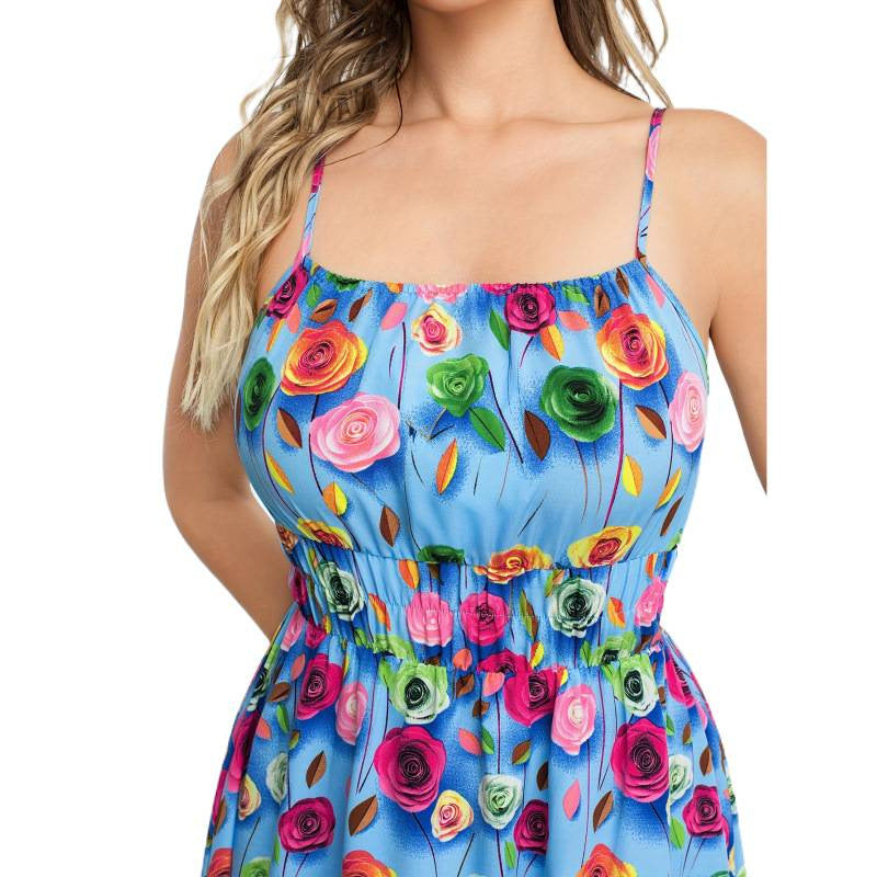 Aliexpress new women's fashion camisole beach dress for vacation